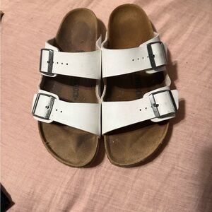 White Birkenstock Sandals